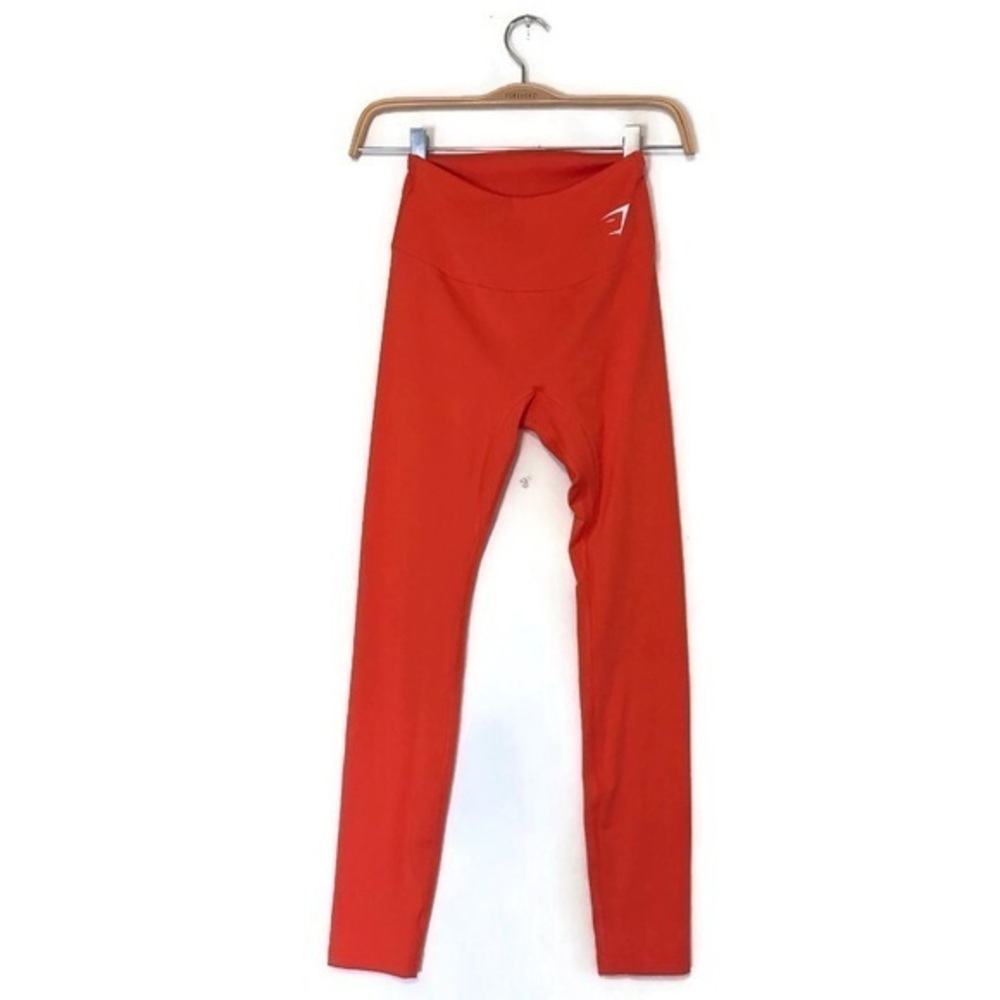 Gymshark Pepper Red Orange High-Waisted Training Leggings Women’s size Small